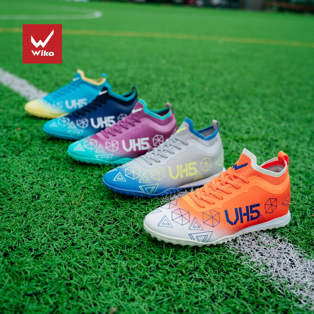 Giày Đá Bóng Wika Văn Hậu VH5 Chính Hãng, Giày Wika Vh5 Chất Liệu Da TPU Cao Cấp Bộ Đệm Đế EVA Giảm Chấn