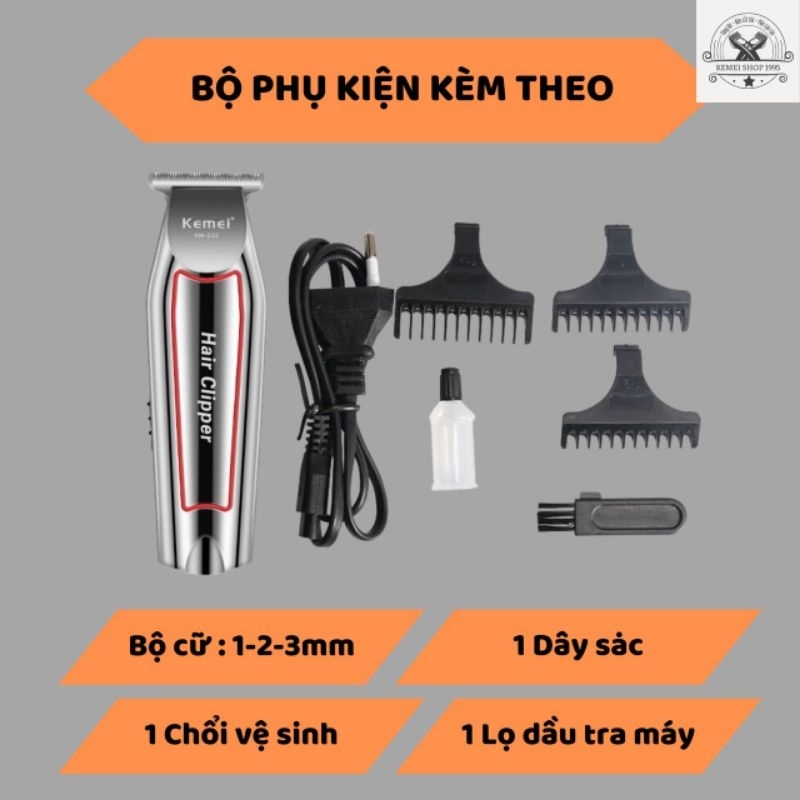 Tông đơ chấn viền KEMEI - 032 điêu khắc kẻ vẽ dành cho học viên và gia đình