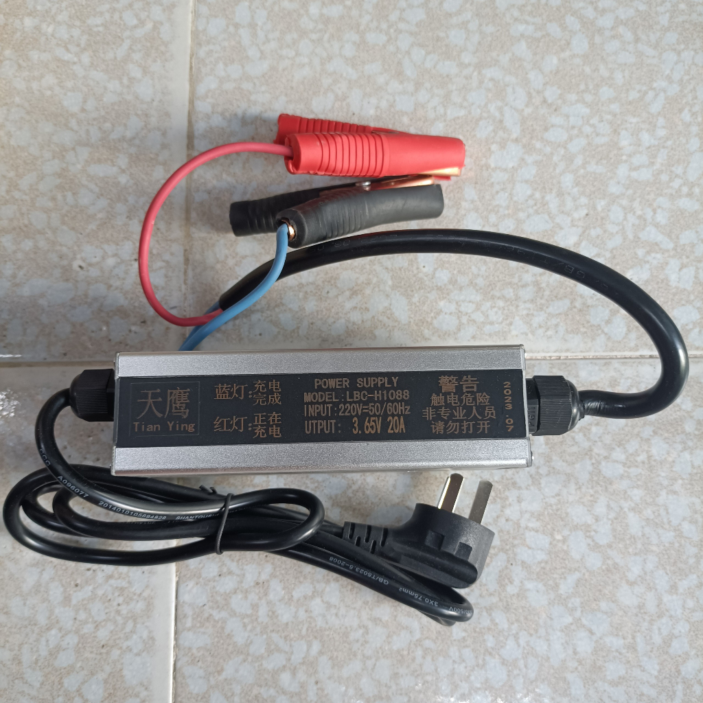 Sạc 1s 3.65V 20A dùng cho pin sắt photphat