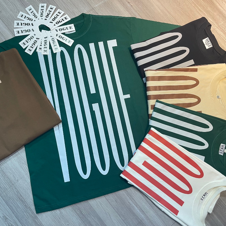 Tee thun cotton Vogue Big logo phía trước