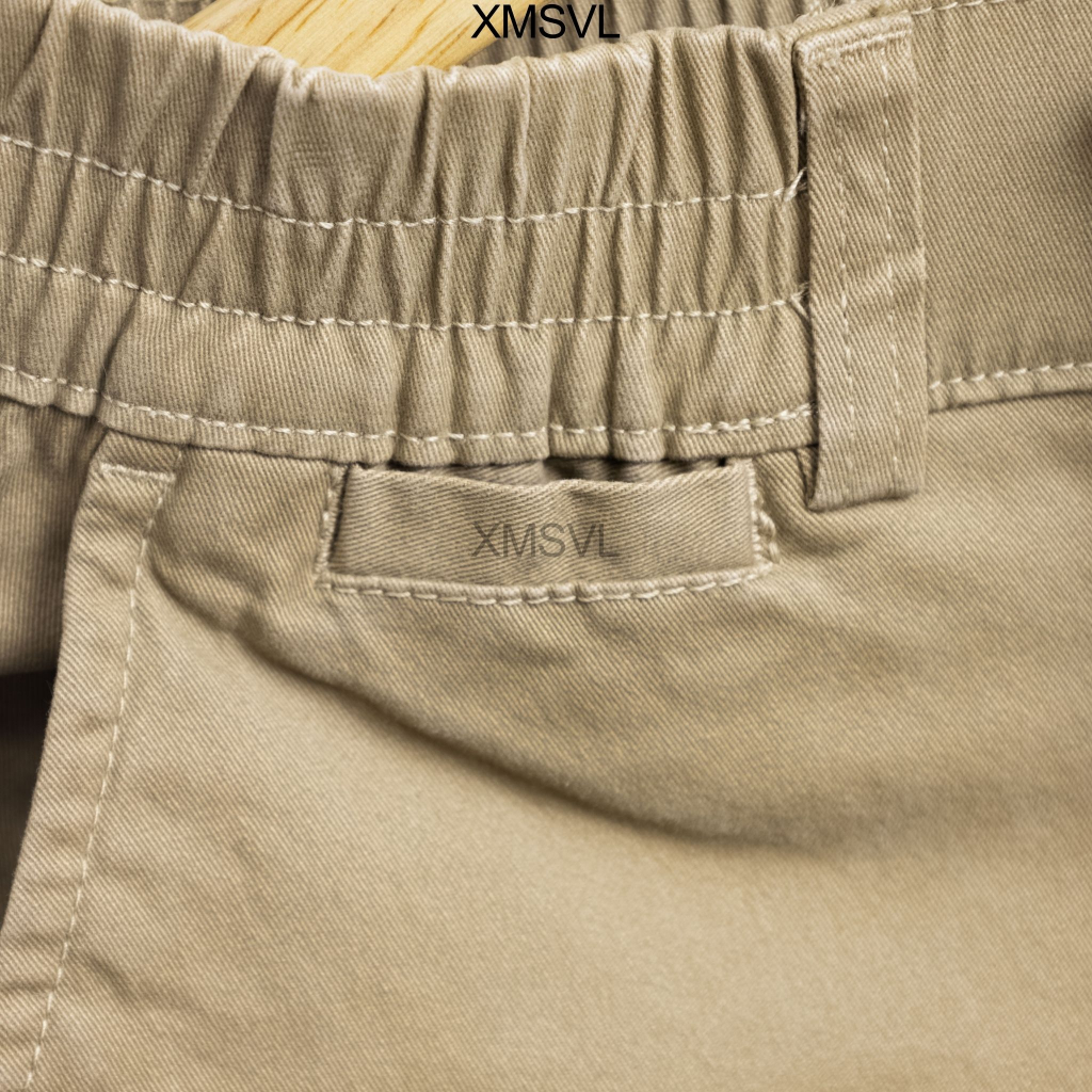 Quần short nam kaki lưng thun túi nhỏ cao cấp co giãn nhiều màu, vải dày dặn, co giãn cao thời trang và phong cách
