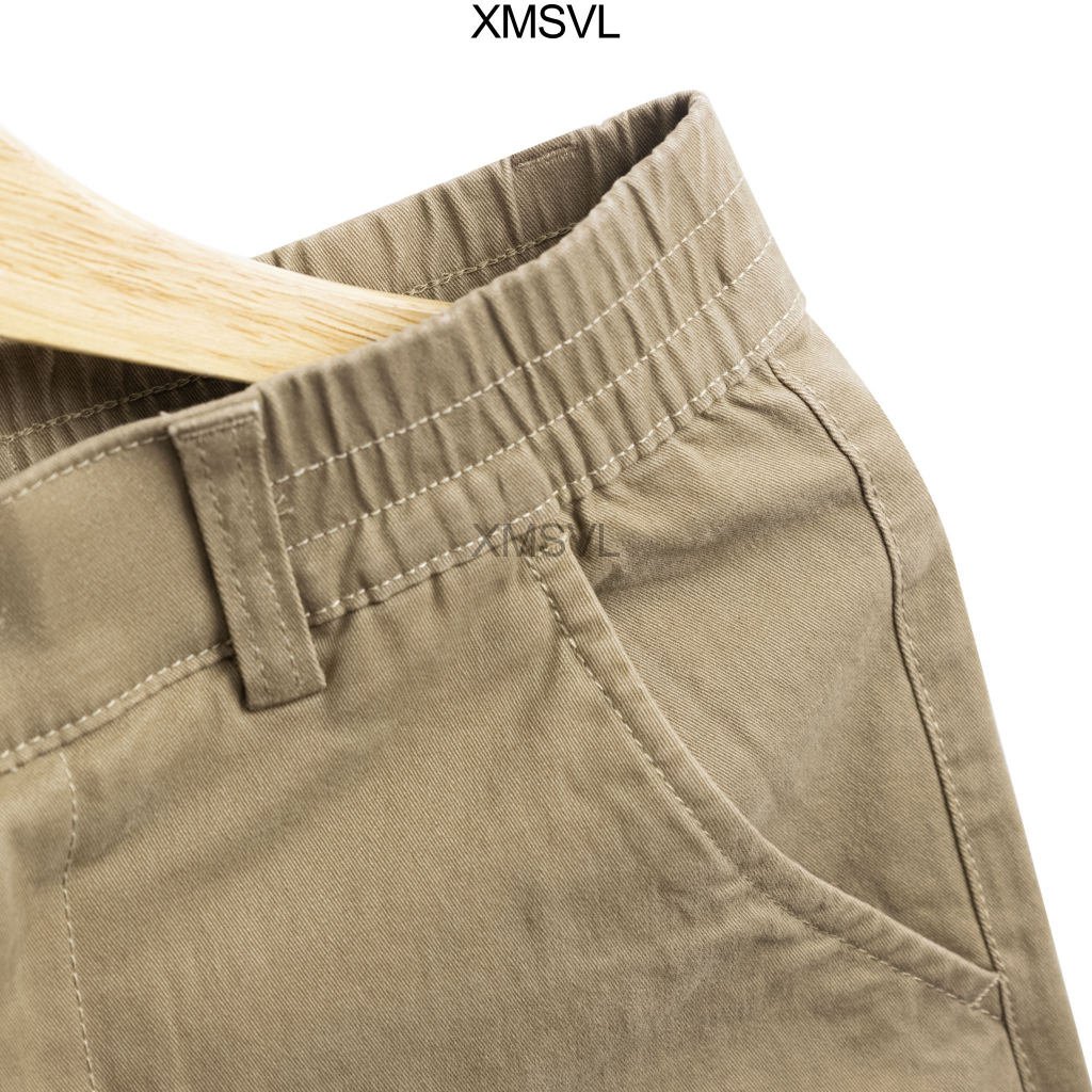 Quần short nam kaki lưng thun túi nhỏ cao cấp co giãn nhiều màu, vải dày dặn, co giãn cao thời trang và phong cách