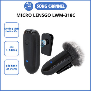 Micro Không Dây Cài Áo Lensgo LWM-318C