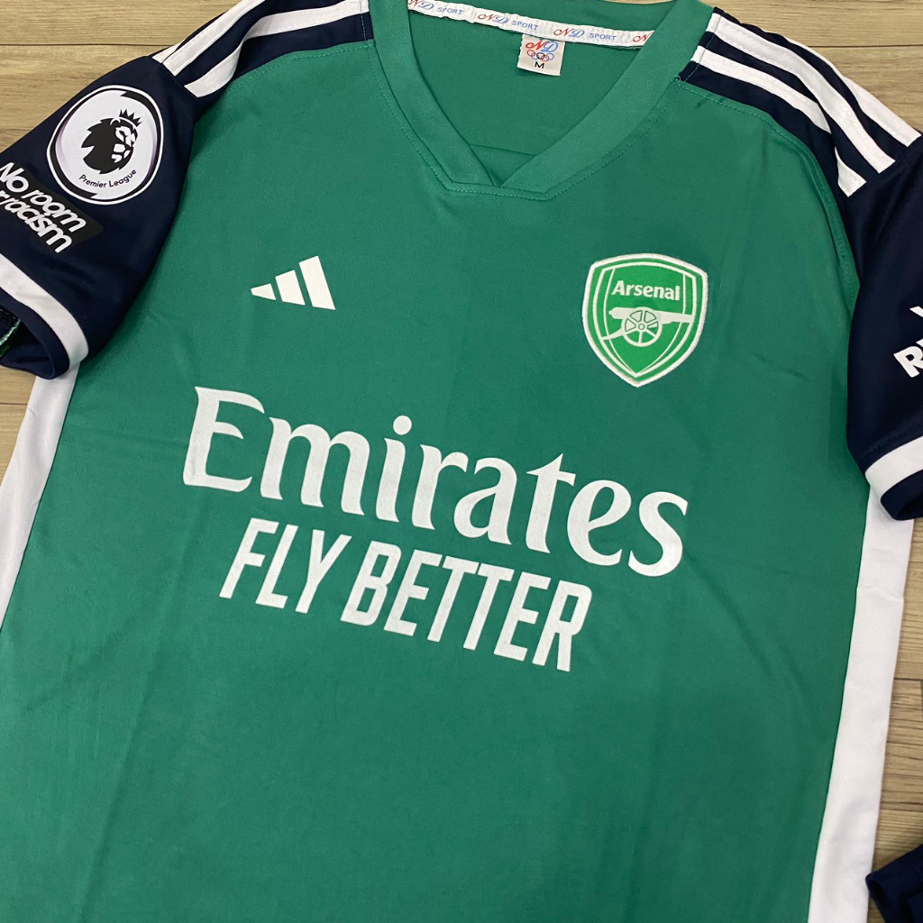 Bộ quần áo bóng đá Arsenal xanh két ND2024 FLG No Room