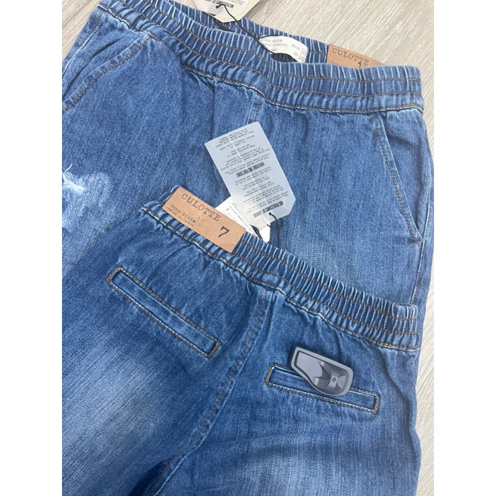 Quần jean mềm bé gái dáng suông