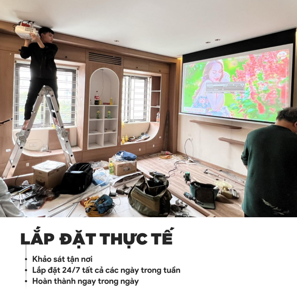 Máy chiếu mini AUN A30c Pro - Độ sáng 3.000 lumens - Tích hợp pin 5.000 mAH - Bảo hành 12 tháng