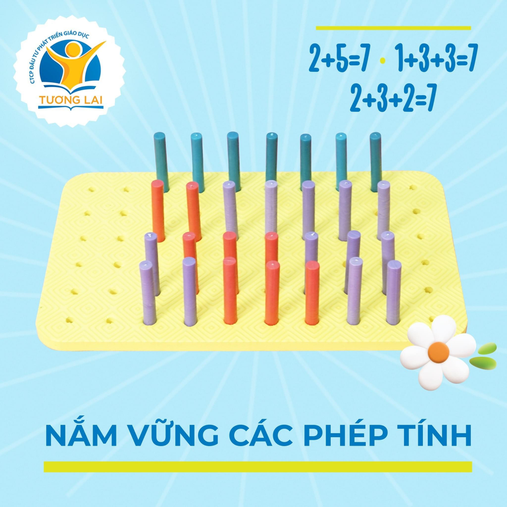 Bộ đồ dùng dạy học bằng Que Tính Giúp Bé Phân Tích Toán Và Giải Quyết Toán Học Nhanh , Phát Triển Tư Duy