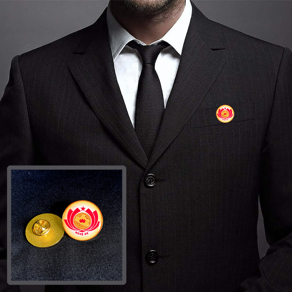 Trâm cài áo kim loại Logo các Tỉnh, Thành phố Việt Nam