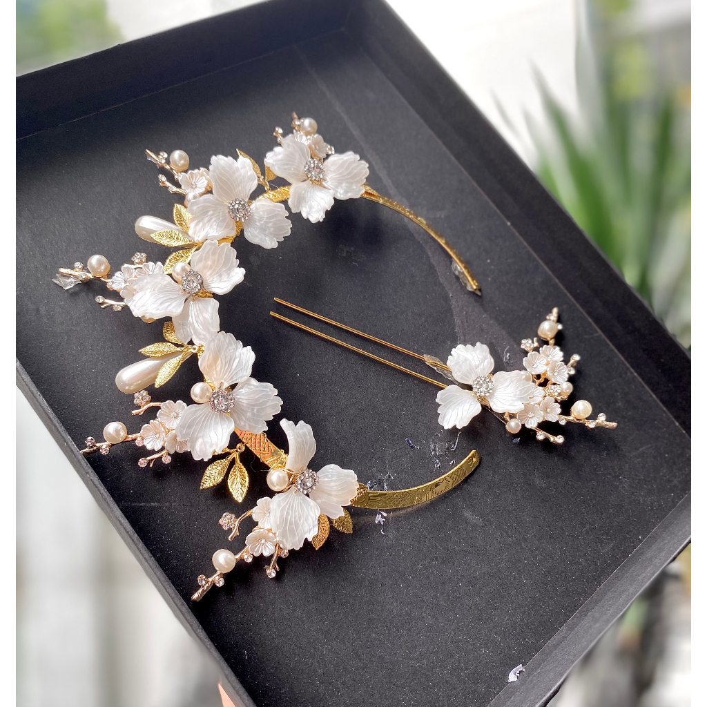 Set Kiềng và Trâm cài tóc cô dâu