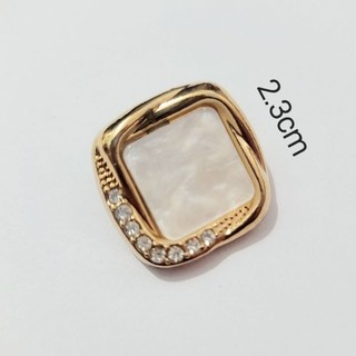 Nút áo khoác kim loại đính hạt 2.3cm