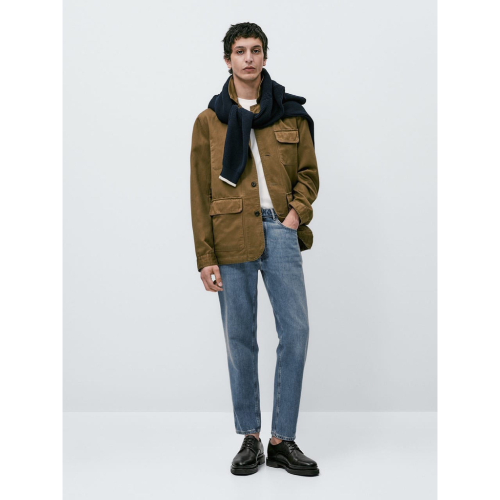 Áo khoác Kaki Massimo Dutti, Kaki jacket Massimo Dutti phong cách cho nam, áo khoác ngoài, cardigan kaki đủ size.