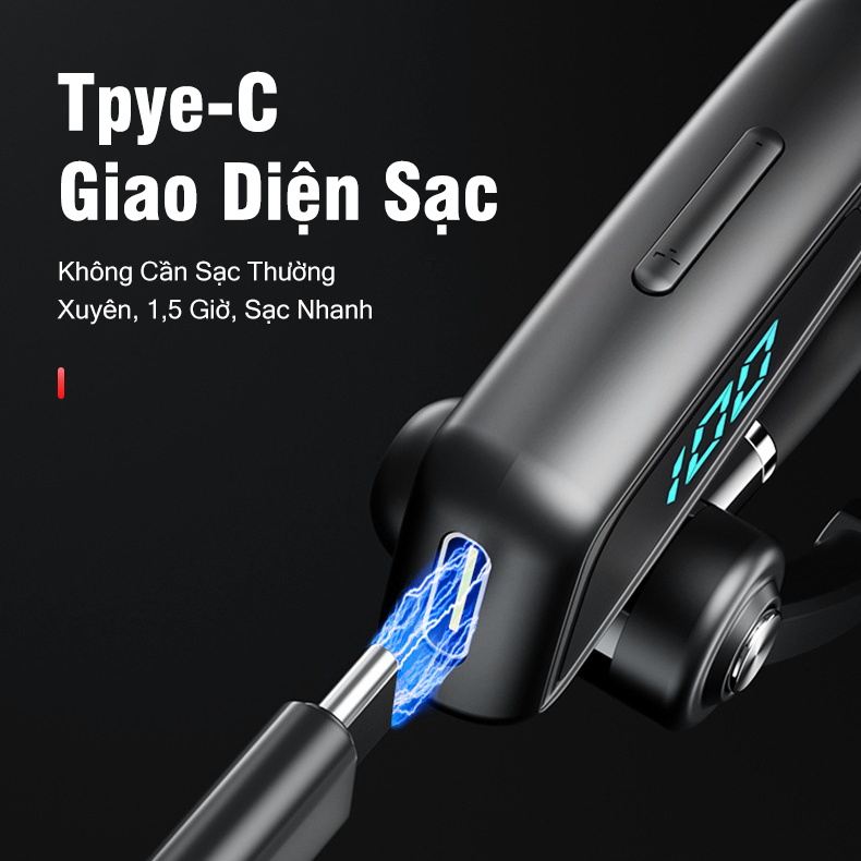 Tai Nghe Đơn Bluetooth Không Dây Kinh Doanh Một Bên Tai Có Micro Thiết Kế Thể Thao Năng Động Tai Nghe Thể Thao