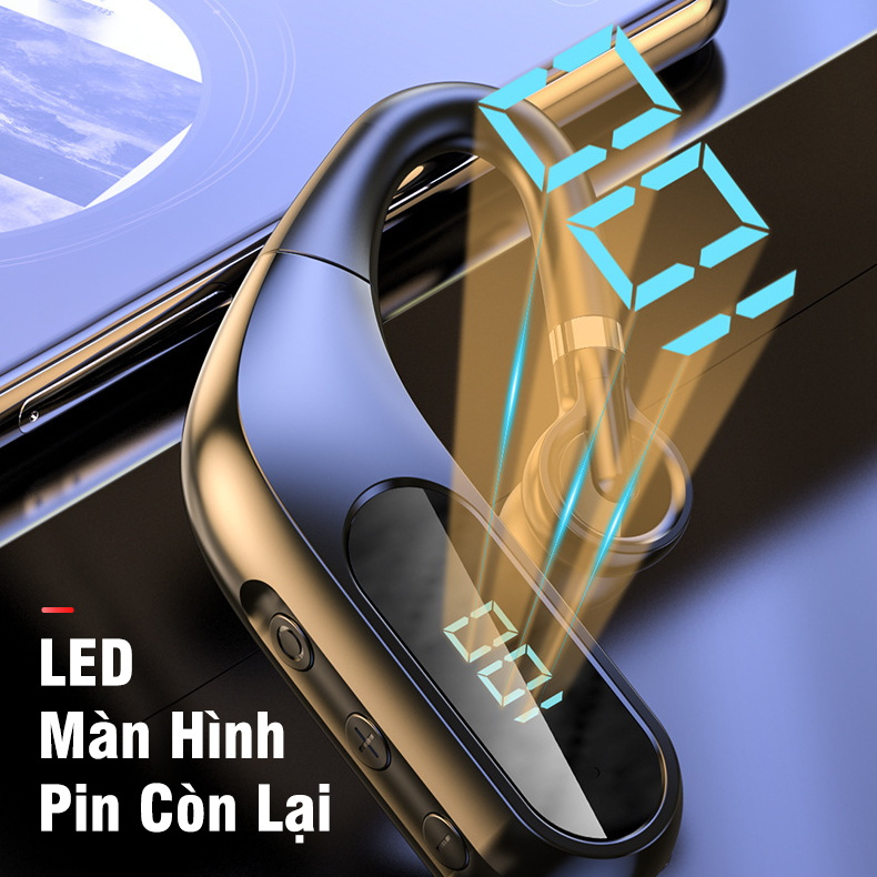 Tai Nghe Đơn Bluetooth Không Dây Kinh Doanh Một Bên Tai Có Micro Thiết Kế Thể Thao Năng Động Tai Nghe Thể Thao