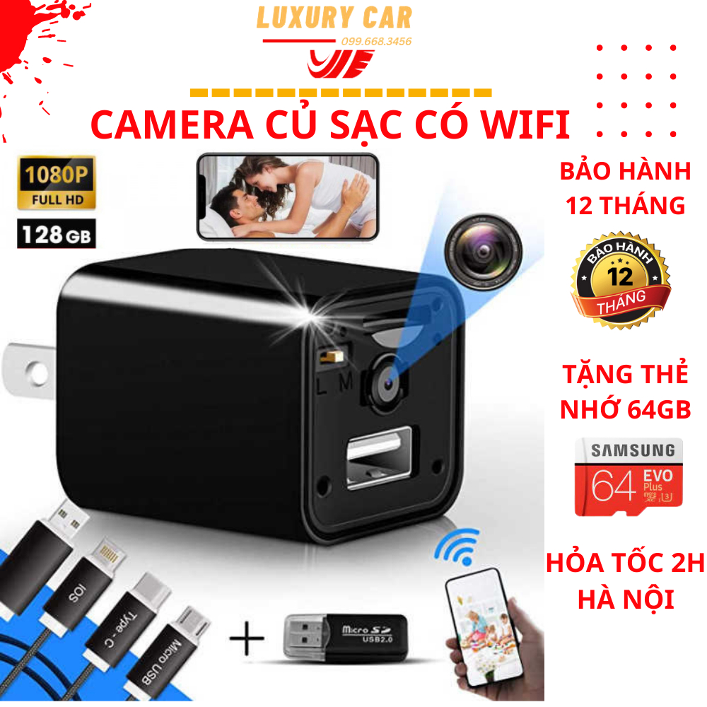 Camera mini chất lượng video 1080HD sắc nét dễ sử dụng có wifi kết nối qua điện thoại .máy quay mini tặng thẻ nhớ 1024GB