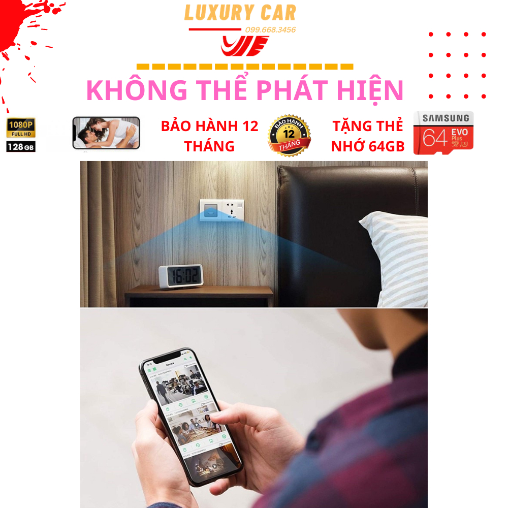 Camera mini chất lượng video 1080HD sắc nét dễ sử dụng có wifi kết nối qua điện thoại .máy quay mini tặng thẻ nhớ 1024GB | BigBuy360 - bigbuy360.vn