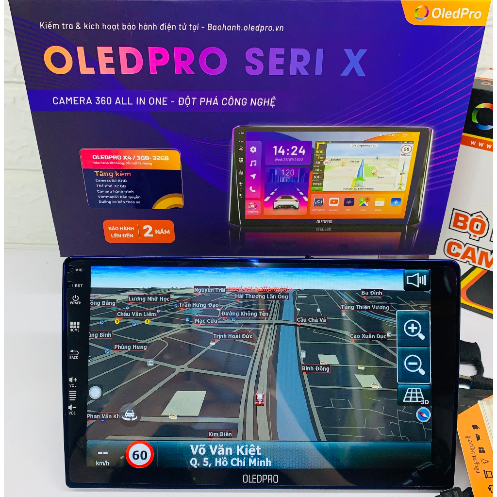 Màn Hình Android OLEDPRO X4 Ram 4GB Rom 32GB Chip 8 nhân - Đầu DVD 9 inch 10 inch Dành cho Ô Tô