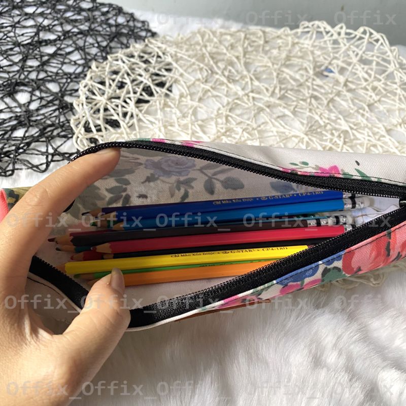 Túi đựng bút Offix . Vải dù dày chống thấm nước cao cấp