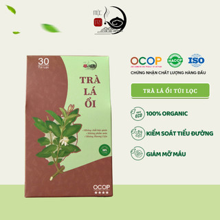 Trà lá ổi túi lọc hộp 30 gói - mộc trà 98