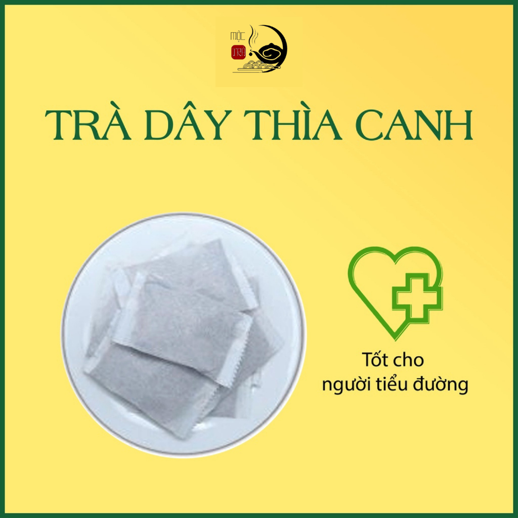 Trà Dây Thìa Canh Túi Lọc ngưng biến chứng tiểu đường, hỗ trợ ổn định đường huyết Hộp 30 túi lọc -  Mộc Trà 98