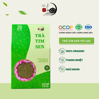 Trà tim sen túi lọc hộp 30 túi - mộc trà 98