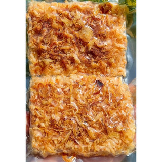 2 miếng cơm sốt mắm chay có hanh phi