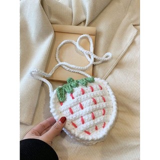 Túi dâu tây len 🍓