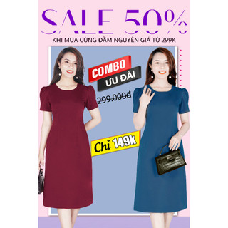 [Mua Combo chỉ 149k] Đầm Suông Cotton Lạnh DL555-DL556