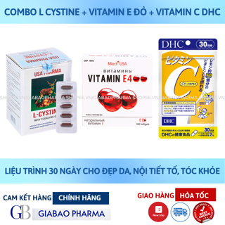 COMBO mọc tóc, chống lão hoá da, cải thiện nội tiết tố L cystine 500mg