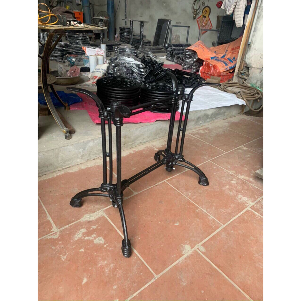 Chân bàn gang đúc đôi