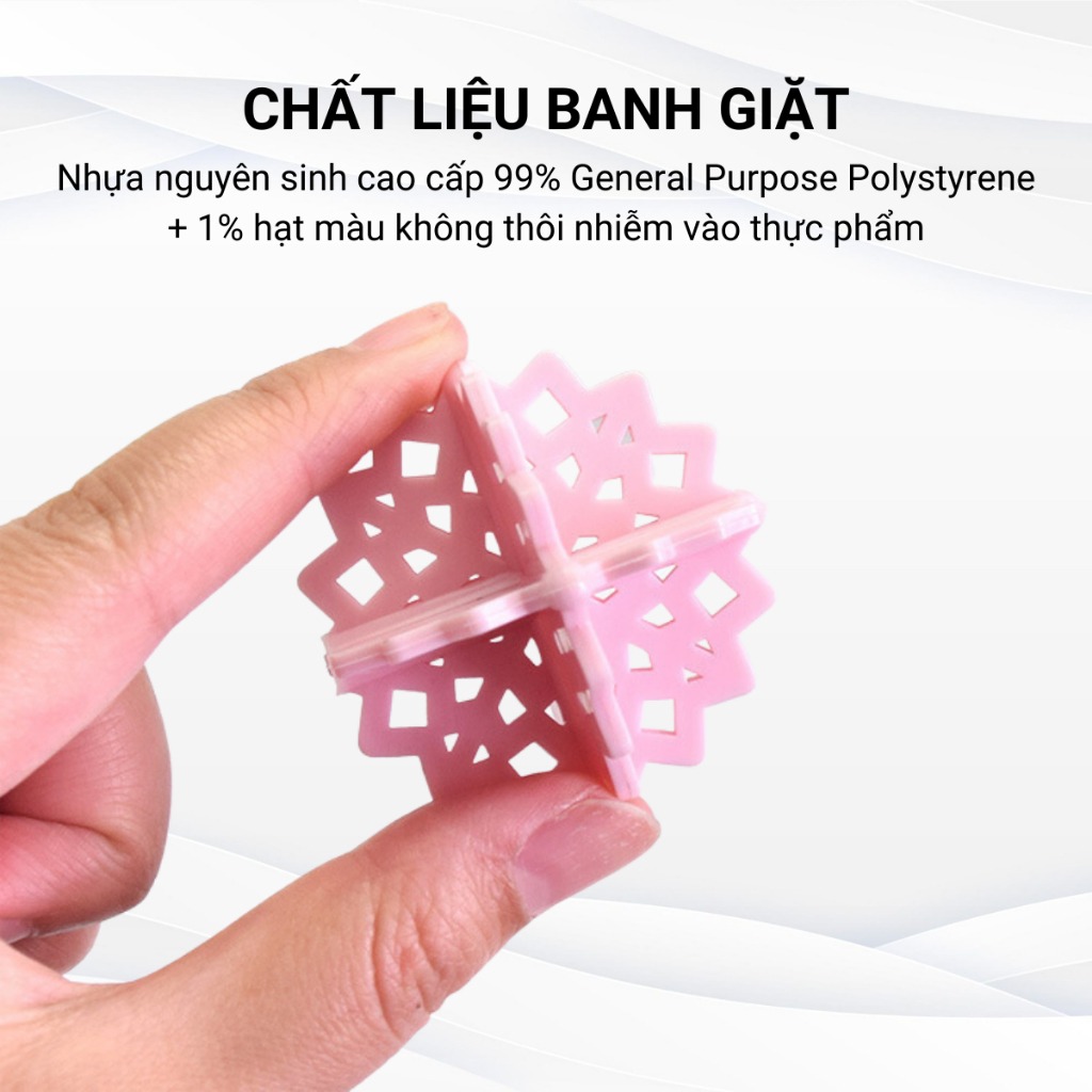 Banh giặt HOFACO làm sạch chống nhăn quần áo được làm bằng nhựa nguyên sinh cao cấp