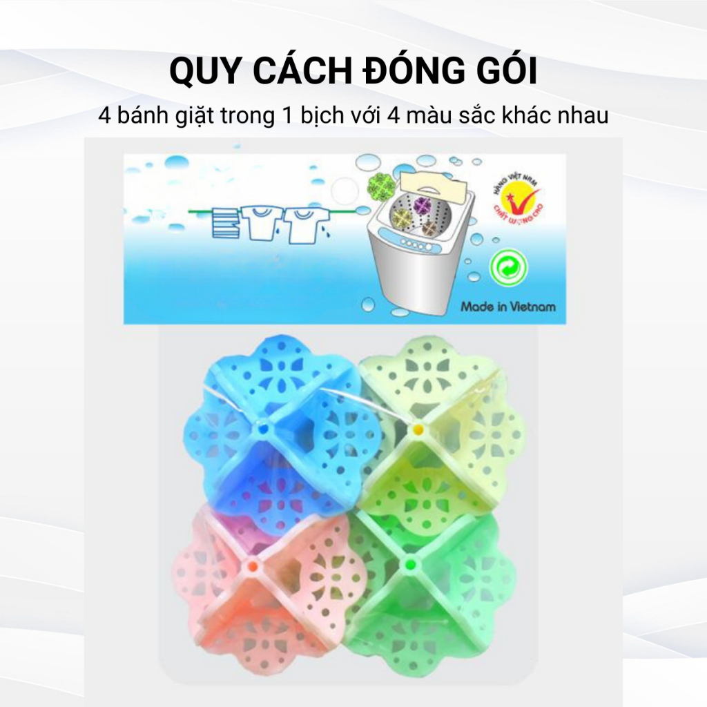 Banh giặt HOFACO làm sạch chống nhăn quần áo được làm bằng nhựa nguyên sinh cao cấp