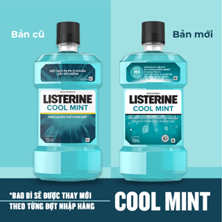 Nước Súc Miệng Giữ Hơi Thở Thơm Mát Listerine Cool mint - Dung tích 750ml