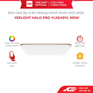 Đèn led ốp trần Yeelight Halo Pro 930 điều khiển thông minh kết nối app tích hợp Homekit chống bụi côn trùng