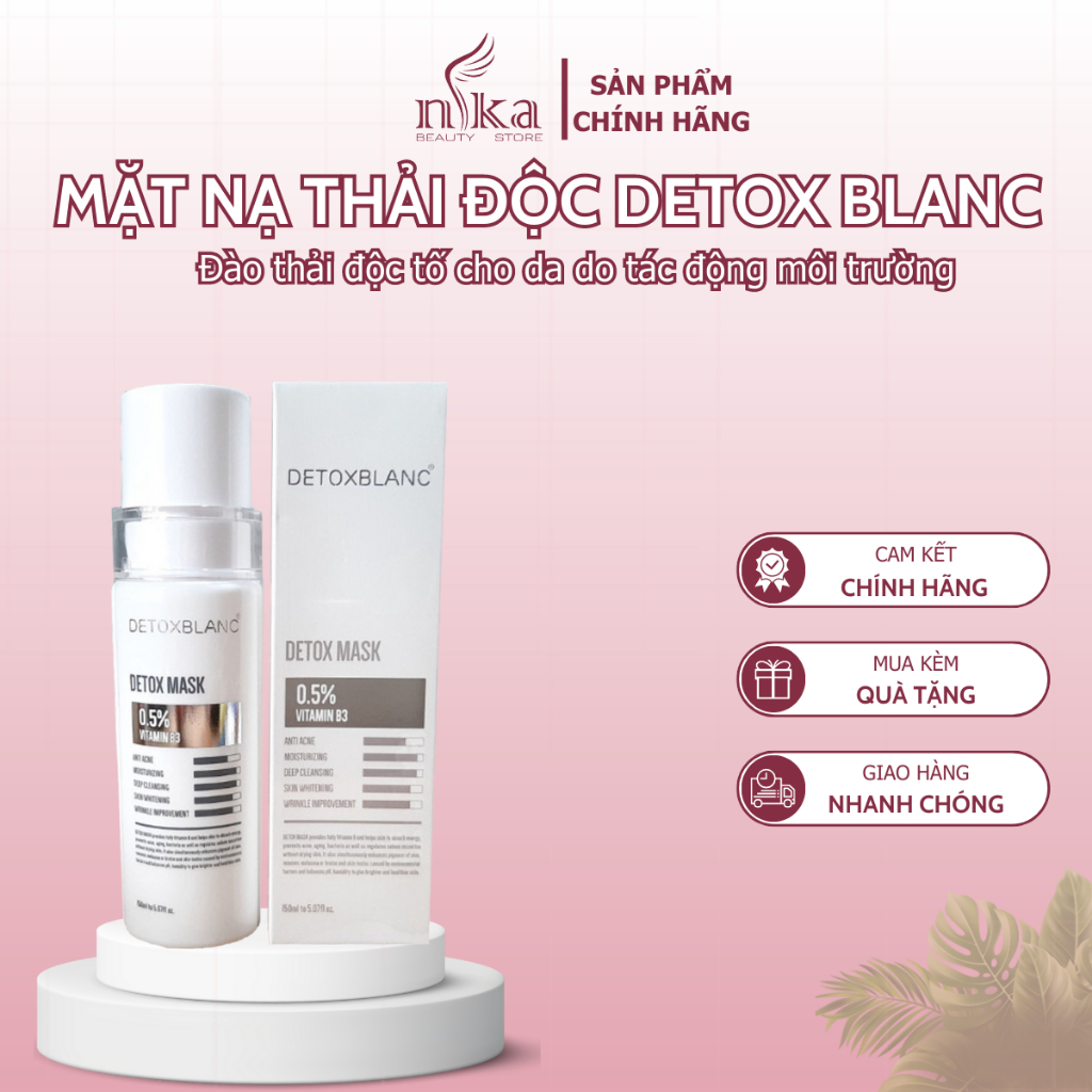 (Mẫu mới) Mặt nạ thải độc DETOX BLANC Số 1 (DETOX MASK CHÍNH HÃNG)