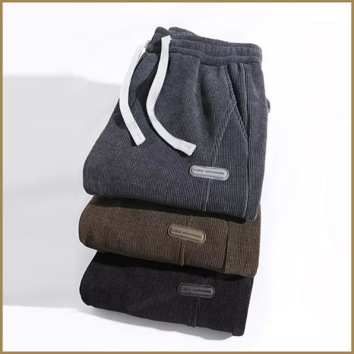 Quần Dài Thể Thao Nam Nỉ Tăm Bo Chun Hách Dáng, Unisex Form Rộng Nam Nữ Thông Thường Mặc Đi Chơi Dạo Phố Cùng Người Yêu