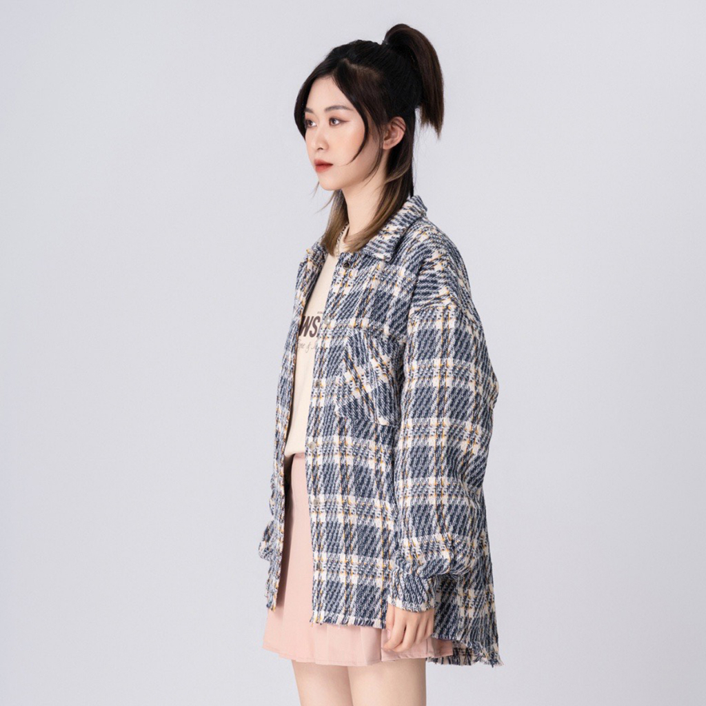 Áo khoác dạ HAPOX phong cách cá tính năng động phù hợp cho mặc đôi, mặc nhóm đi chơi dạo phố đơn giản