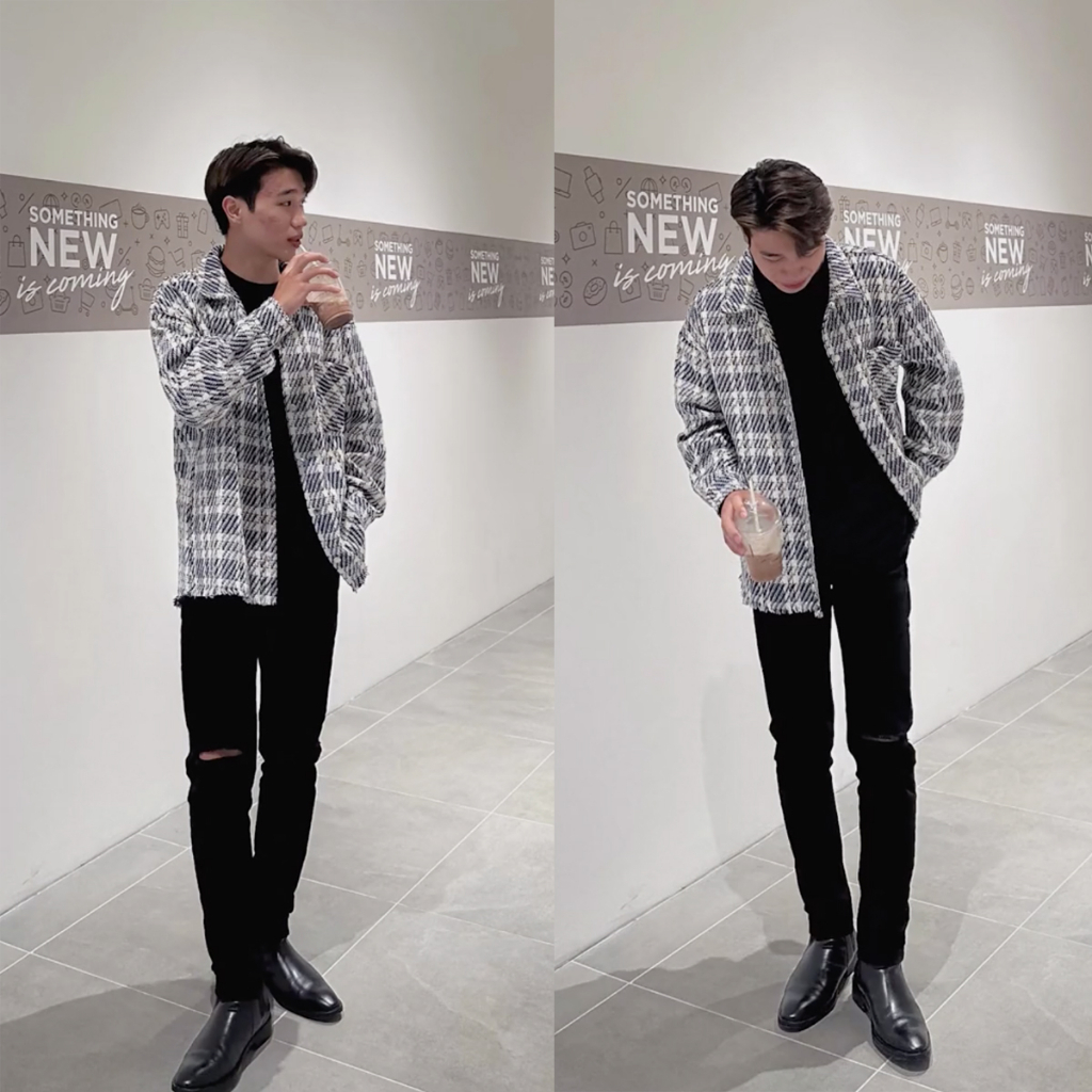 Áo khoác dạ HAPOX phong cách cá tính năng động phù hợp cho mặc đôi, mặc nhóm đi chơi dạo phố đơn giản