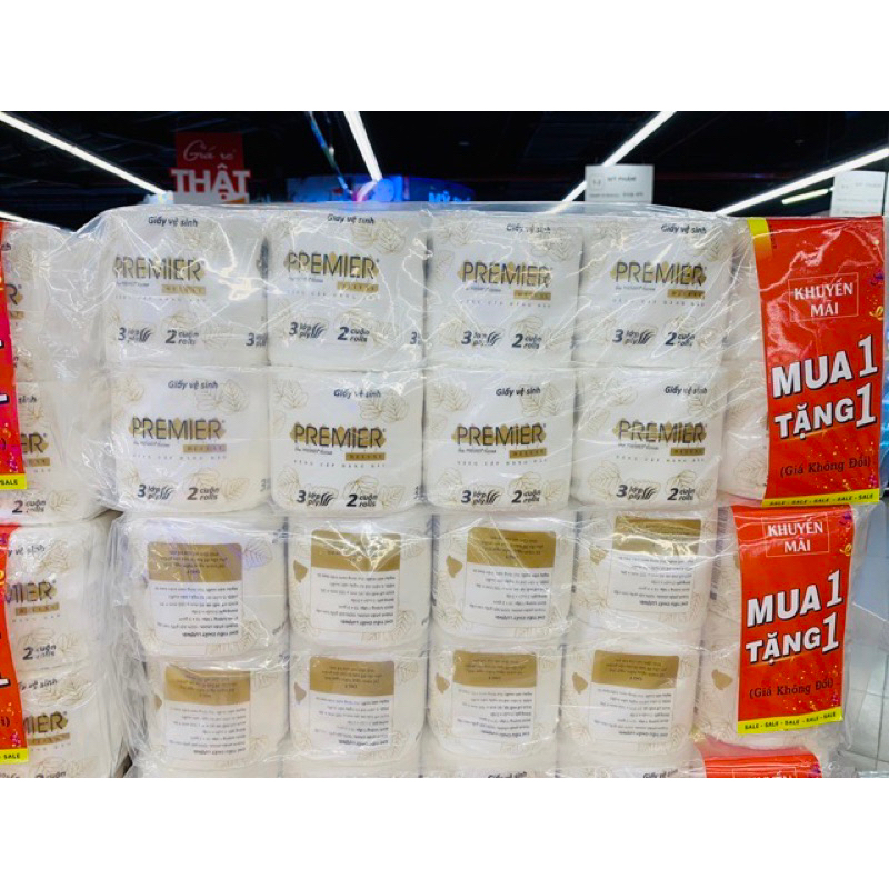 🆕Giấy Vệ Sinh Premier Deluxe 10 cuộn/bịch - Mua 1 tặng 1