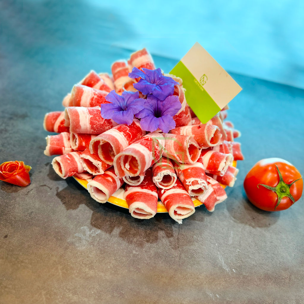 Ba chỉ bò Mỹ Excel Green Meat thái cuộn 500g