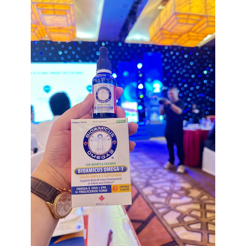 Bioamicus Omega 3 Tinh Khiết Không Tanh DHA cho trẻ sơ sinh Bổ sung dha cho bé giúp bé phát triển trí não Mắt sáng khỏe