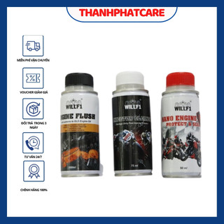 Combo Bảo dưỡng, chăm sóc xe toàn diện Súc động cơ, vệ sinh kim phun, bảo vệ động cơ WILLF1