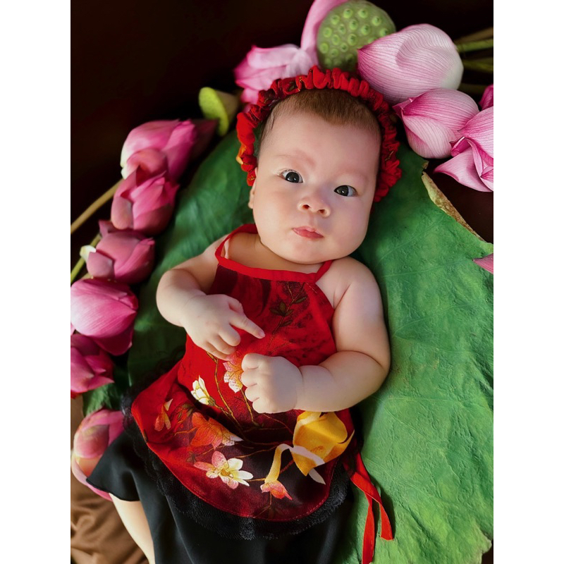 YẾM LỤA ĐÀO KÈM MẤN quà trung thu cho bé