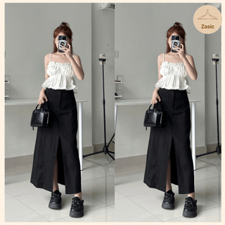 Chân váy dáng dài Zasic xẻ tà thanh lịch CV02