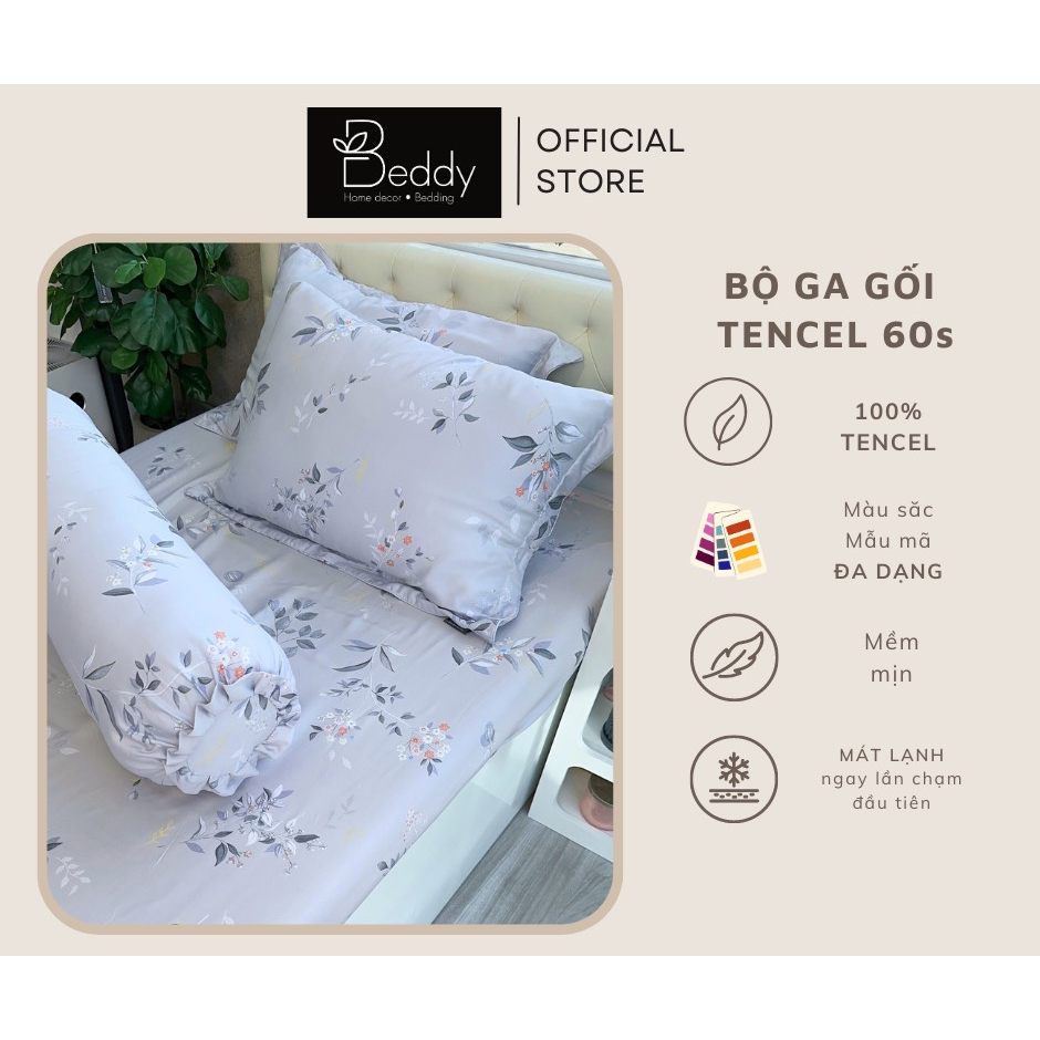Bộ ga gối Tencel Modal 60s [4 MÓN]