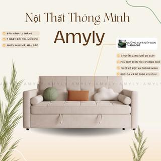 Giường sofa gấp gọn thành ghế amyly ghế sofa giường thông minh nhiều màu sắc kích thước dạng ghế d180c90cm