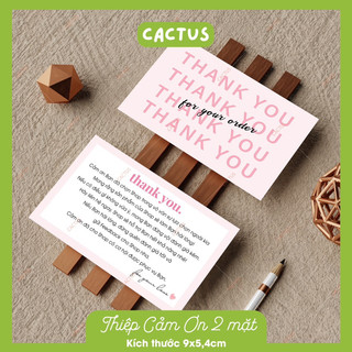 [ Sẵn ] Combo 100 Card Cám Ơn, Phiếu Cảm Ơn, Card Thank You dành cho Shop Bán Hàng