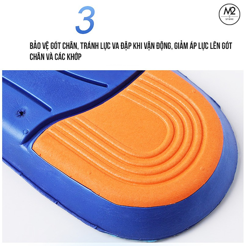 Lót giày thể thao siêu nhẹ êm chân thoáng khí thấm hút mồ hôi, chống sốc, trượt