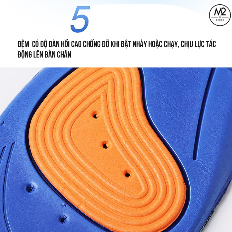 Lót giày thể thao siêu nhẹ êm chân thoáng khí thấm hút mồ hôi, chống sốc, trượt