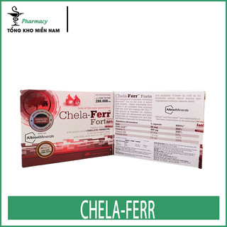 Viên Sắt Bà Bầu Chela-Ferr Forte - Nhập Khẩu Từ Poland (Ba Lan) Hộp 2 vỉ x 15 viên