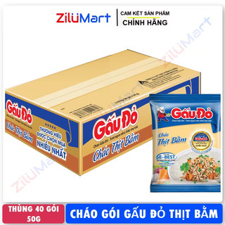 Cháo gói thịt bằm Gấu Đỏ loại 50g
